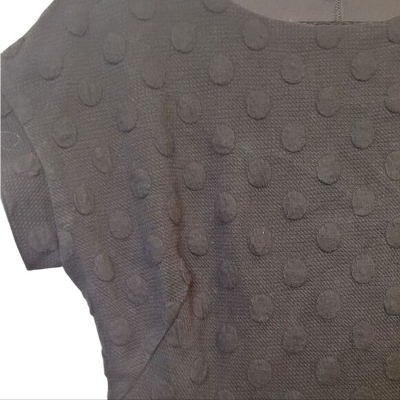 Boden Women's Black Knit Polka Dot Dress Size 12L - Picture 4 of 6